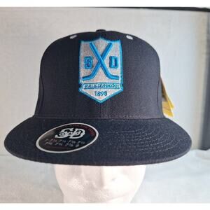 Stall & Dean 1898 Puckmasters Hat Cap 7 1/8 Hockey Black